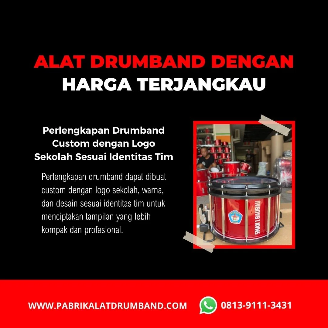 Harga alat drumband lengkap untuk sekolah TK SD SMP dan SMA