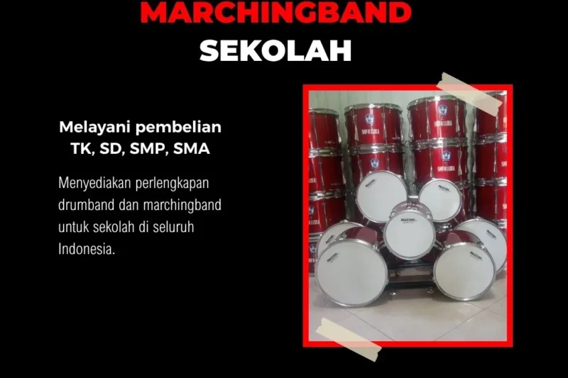 jual alat drumband lengkap untuk sekolah dan marching band