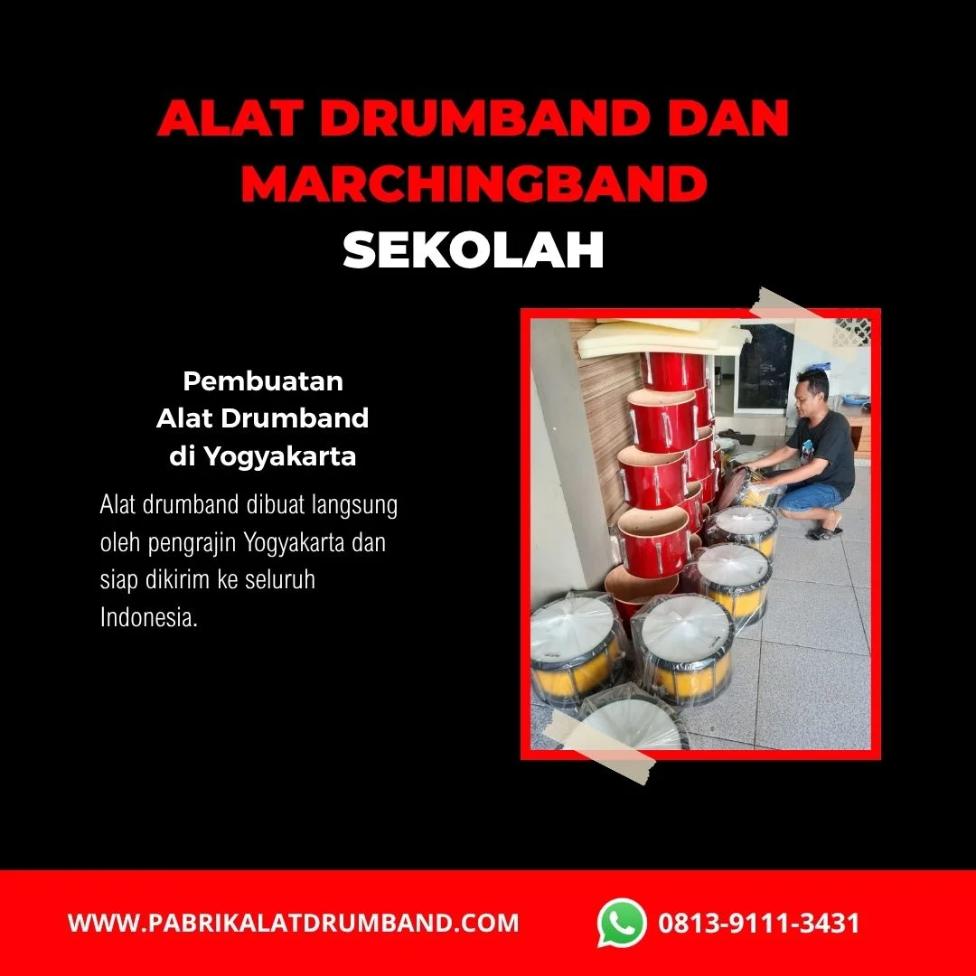 pabrik alat drumband di Yogyakarta produksi alat drumband dan marching band