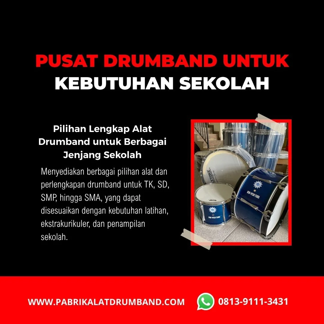 Pusat drumband dan pabrik alat drumband di Yogyakarta
