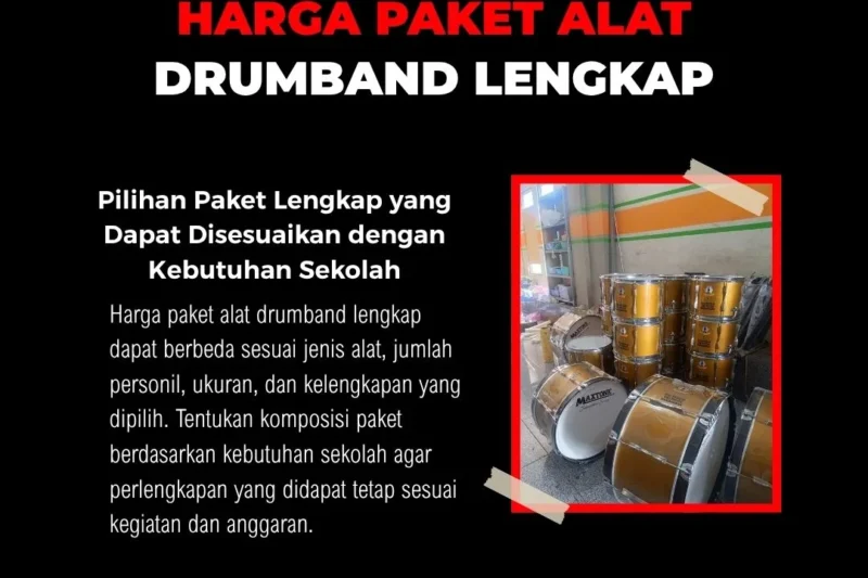 Pabrik paket drumband di Yogyakarta siap kirim seluruh Indonesia