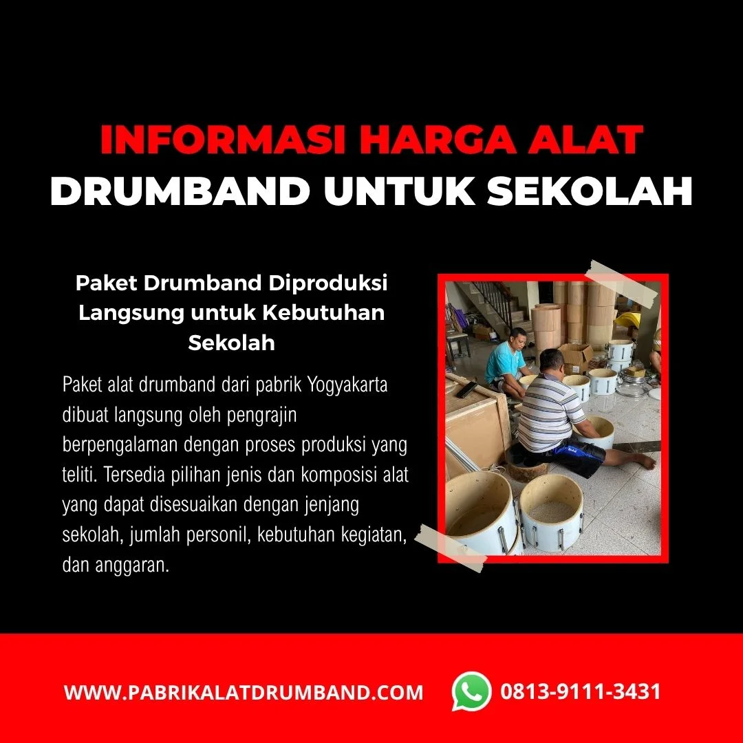 Paket alat drumband dari pabrik Yogyakarta siap dikirim