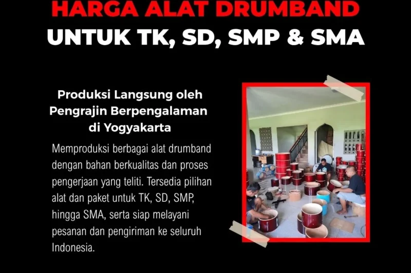 Pusat drumband dan pabrik alat drumband di Yogyakarta
