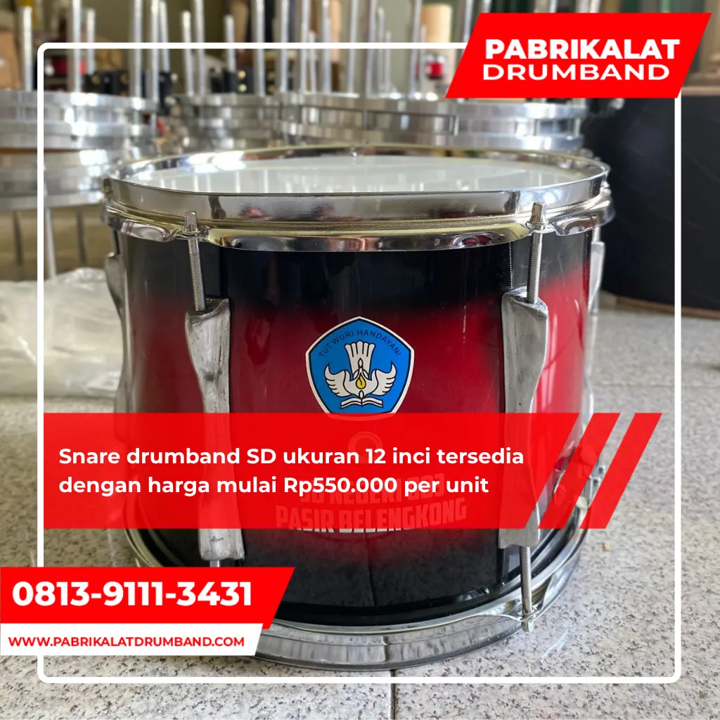 Harga Snare Drumband SD Ukuran 12 Inci