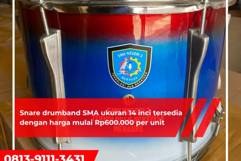 Harga Snare Drumband SMA Ukuran 14 Inci