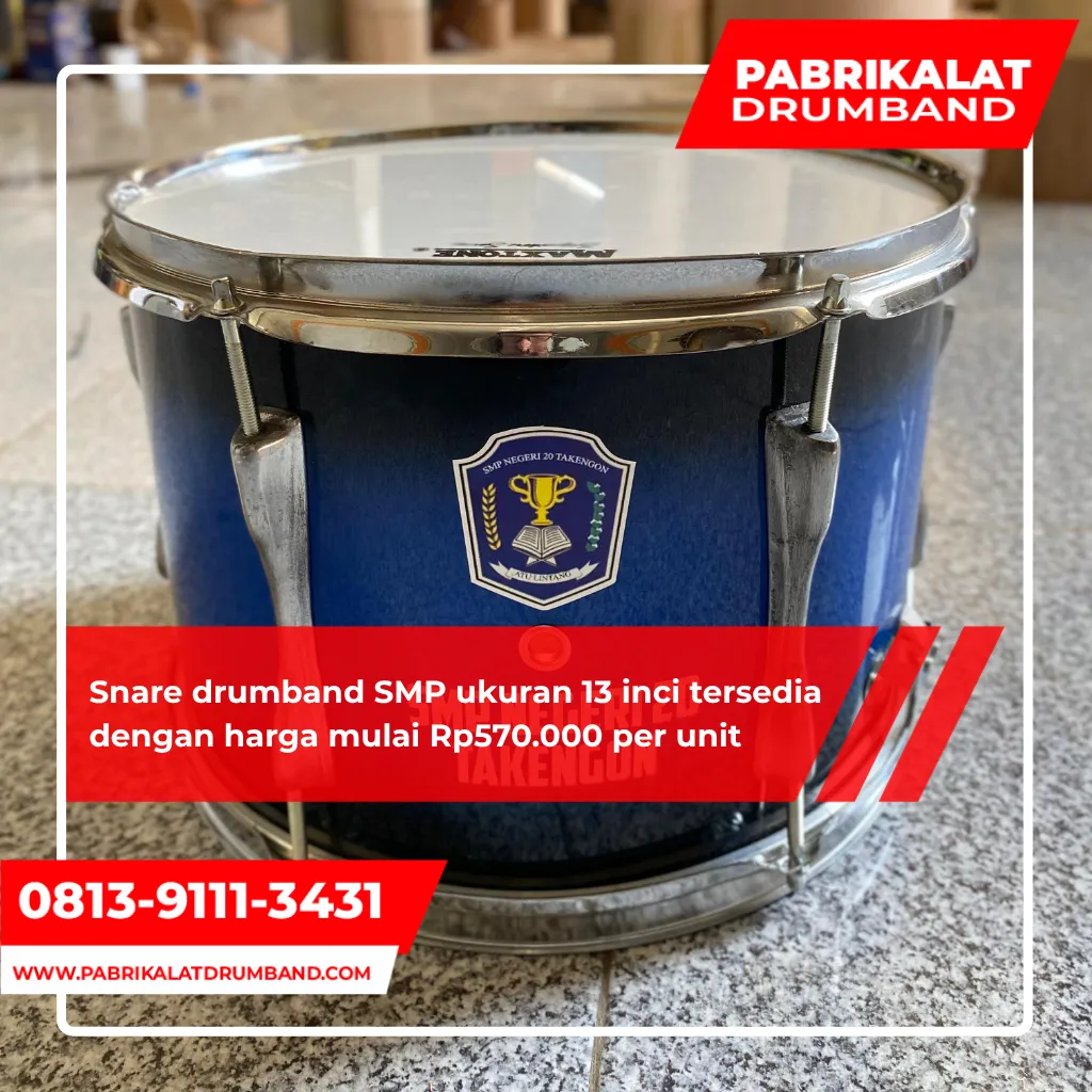 Harga Snare Drumband SMP Ukuran 13 Inci