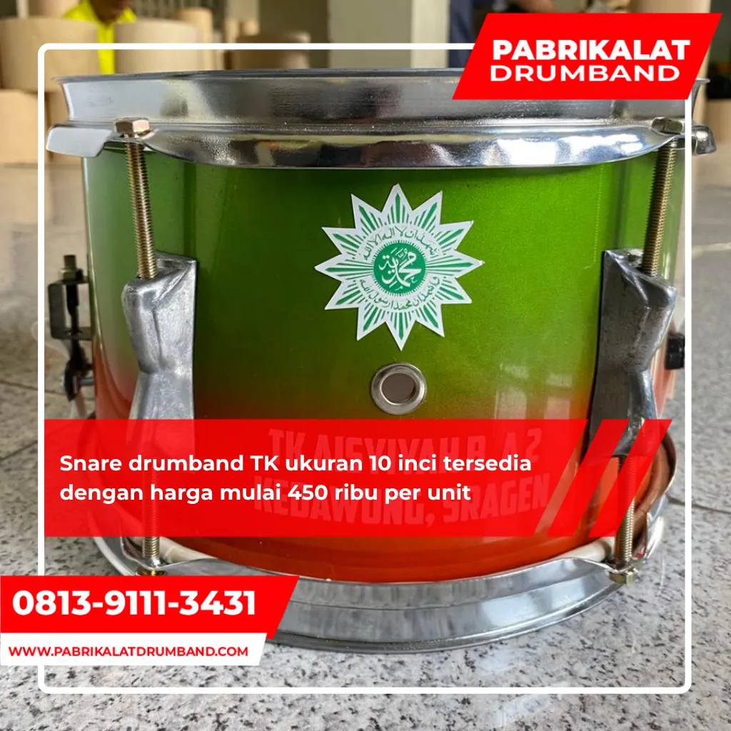 Harga Snare Drumband TK Ukuran 10 Inci