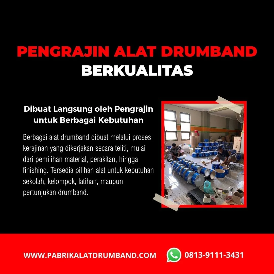 Alat drumband hasil kerajinan Yogyakarta