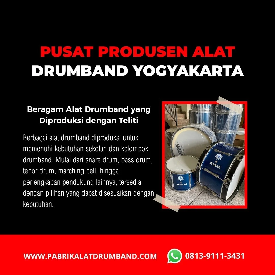 Alat drumband lengkap hasil produksi Yogyakarta